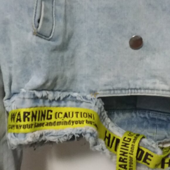 Designer H/MADE Warning (caution) Runway Short Jacket - Picture 5 of 16